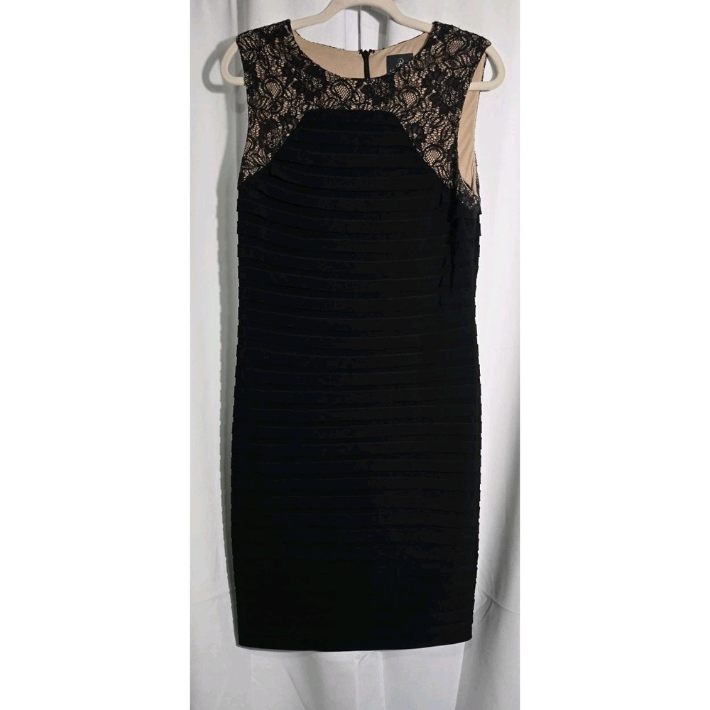 Adrianna‎ Papell Women's Sleeveless Black Dress Size 12 Lace